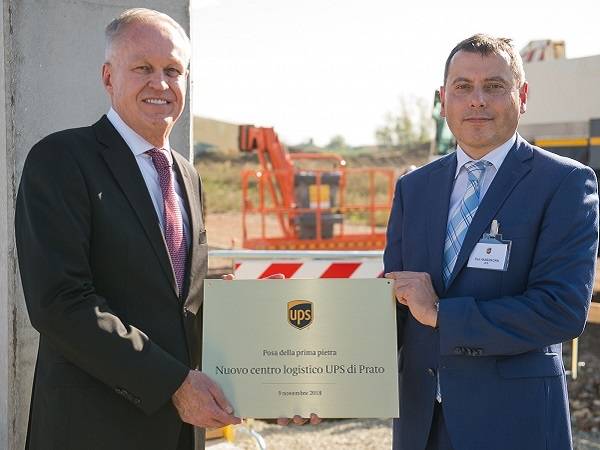 Technoretail - A Prato, iniziati i lavori della nuova struttura logistica di UPS per l’export Made in Italy 