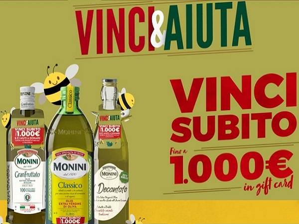 Technoretail - Loyalty e solidarietà: attivato da Monini il concorso on line “Vinci e Aiuta” 