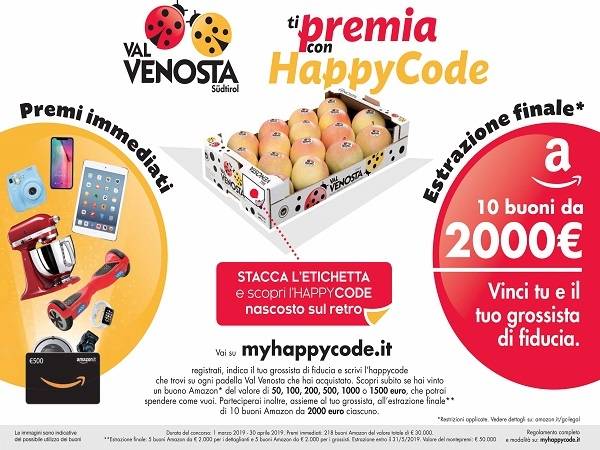 Technoretail - Partito il contest on line HappyCode di Mela Val Venosta 
