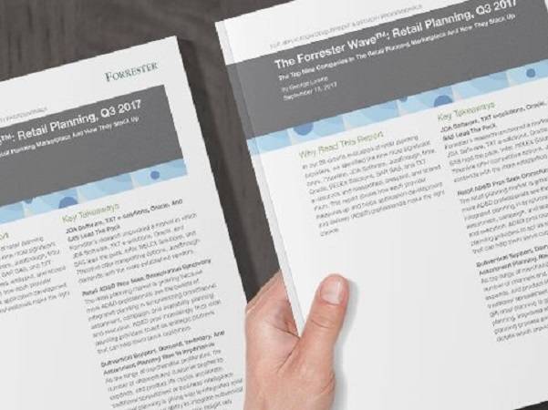 Technoretail - TXT Retail nominata da Forrester tra i leader nelle soluzioni di Retail Planning  Technoretail - TXT Retail nominata da Forrester tra i leader nelle soluzioni di Retail Planning