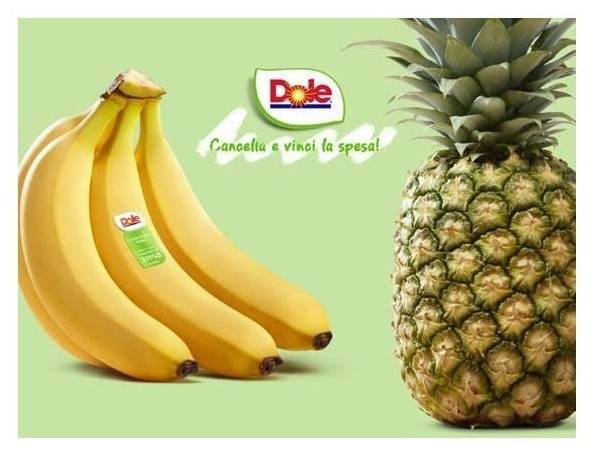 Technoretail - Partito il concorso on line “Cancella e vinci la spesa con Dole” 
