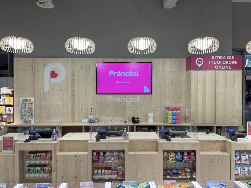 Technoretail - Prénatal: un tocco digital per la storica sede di Cernusco sul Naviglio 