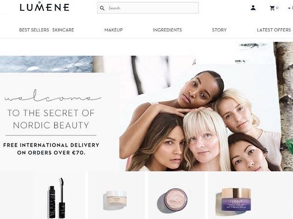 Technoretail - Attivato on line l’e-shop di Lumene realizzato da Keros Digital 