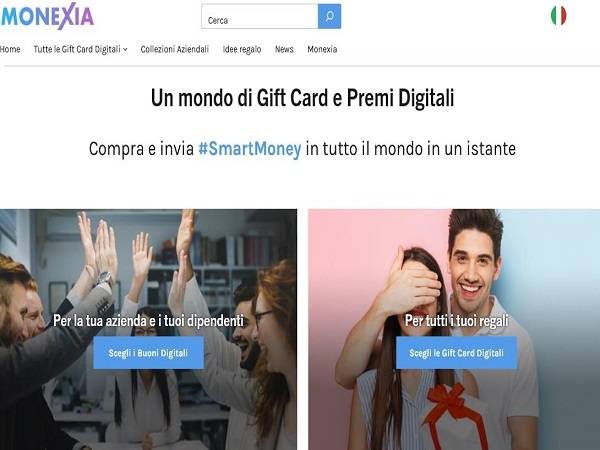 Technoretail - Attivato on line Monexia, lo store internazionale di gift card e premi digitali 