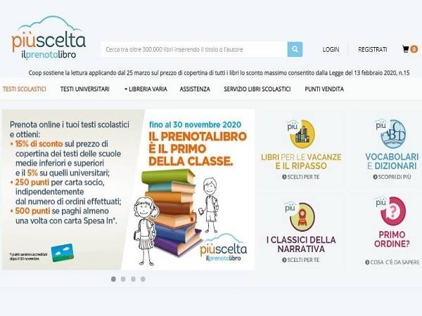 Technoretail - Oltre mezzo milione di testi scolastici acquistati on line con il servizio Prenotalibro di Unicoop Firenze 