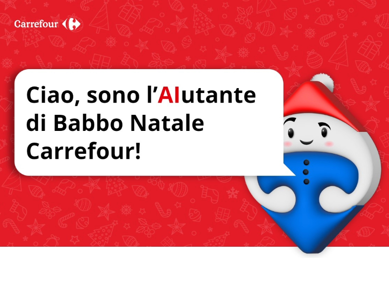 Technoretail - Carrefour Italia lancia l’AIutante di Babbo Natale 