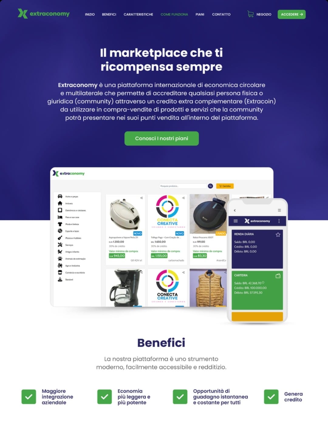 Technoretail - Extraconomy: il marketplace con il cashback al 50% 