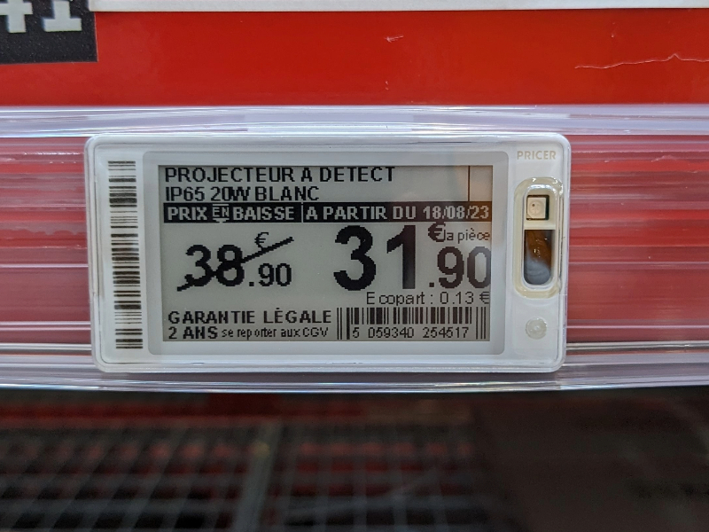 Technoretail - Gli store Brico Dépôt passano alle etichette elettroniche di Pricer 