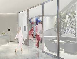 Technoretail - LG Electronics e Assa Abloy verso il lancio di porte automatiche con display Oled trasparenti 