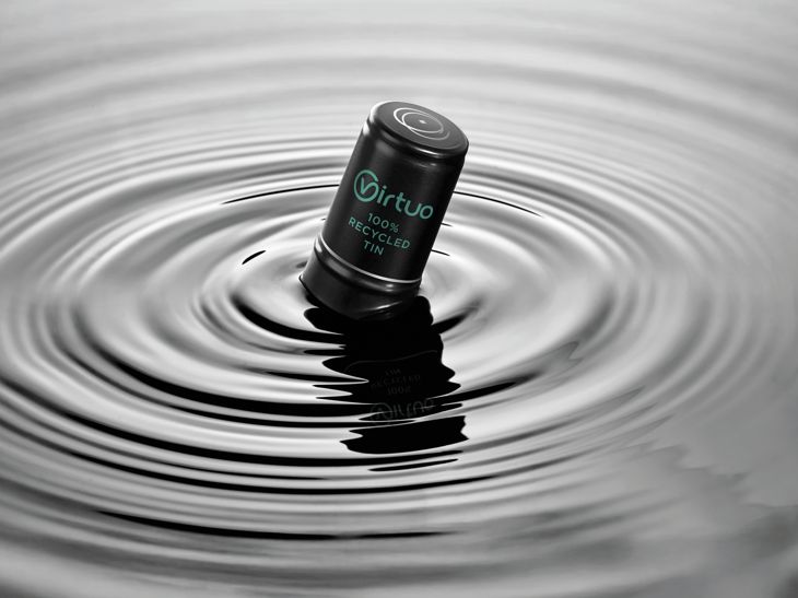 Technoretail - Crealis: nuova capsula in stagno 100% riciclato per vini di alta gamma 