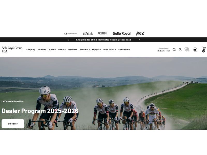 Technoretail - Glint firma il nuovo e-store B2B di Selle Royal Usa su Shopify Plus 