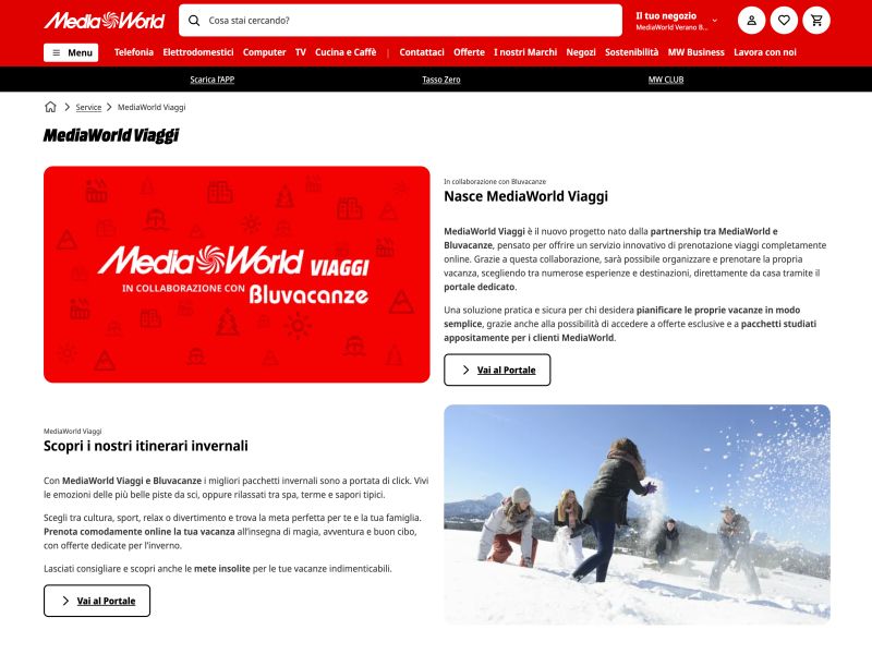 Technoretail - MediaWorld estende il suo ecosistema al mondo travel con Bluvacanze 