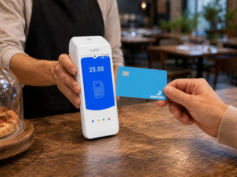 Partnership tra myPos e Bancomat per i pagamenti verso le Pmi