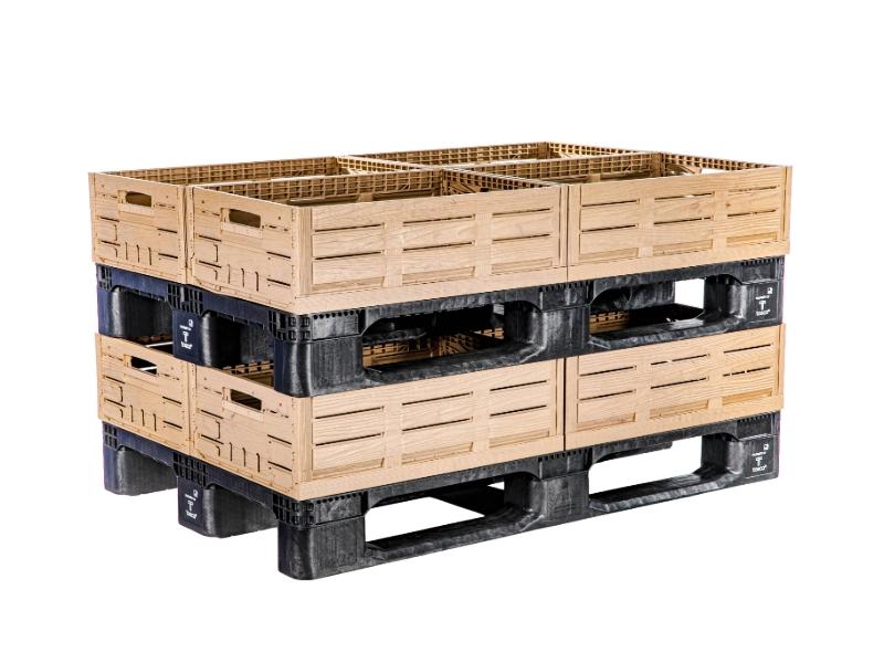 Tosca presenta il Circular Pallet in plastica riciclata per la filiera dell'ortofrutta fresca